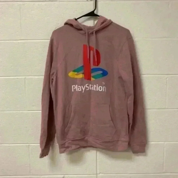 ⭐️ Old navy PlayStation light pink hoodie in size medium - Picture 1 of 5